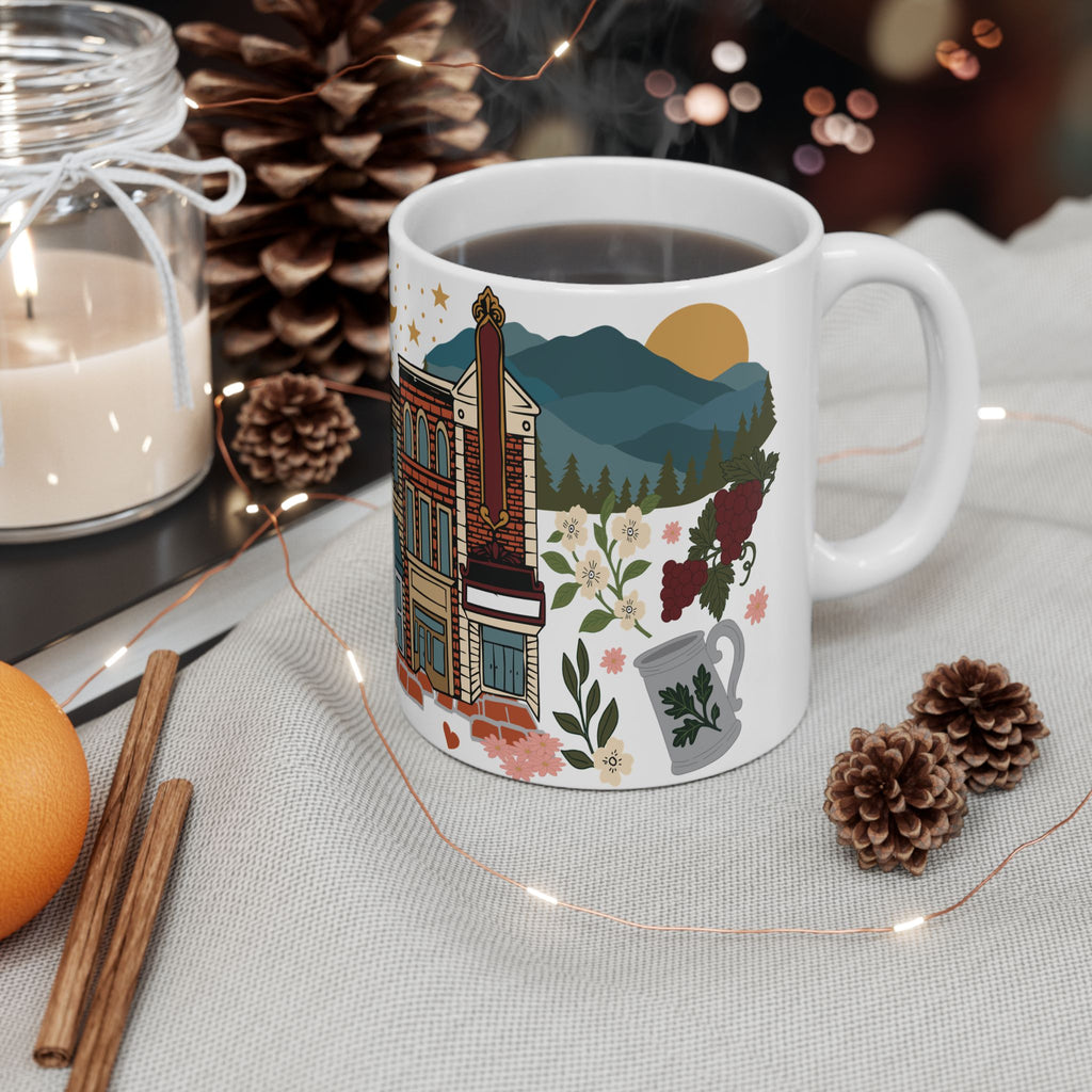 Charlottesville, Virginia Illustrated Mug