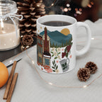 Charlottesville, Virginia Illustrated Mug