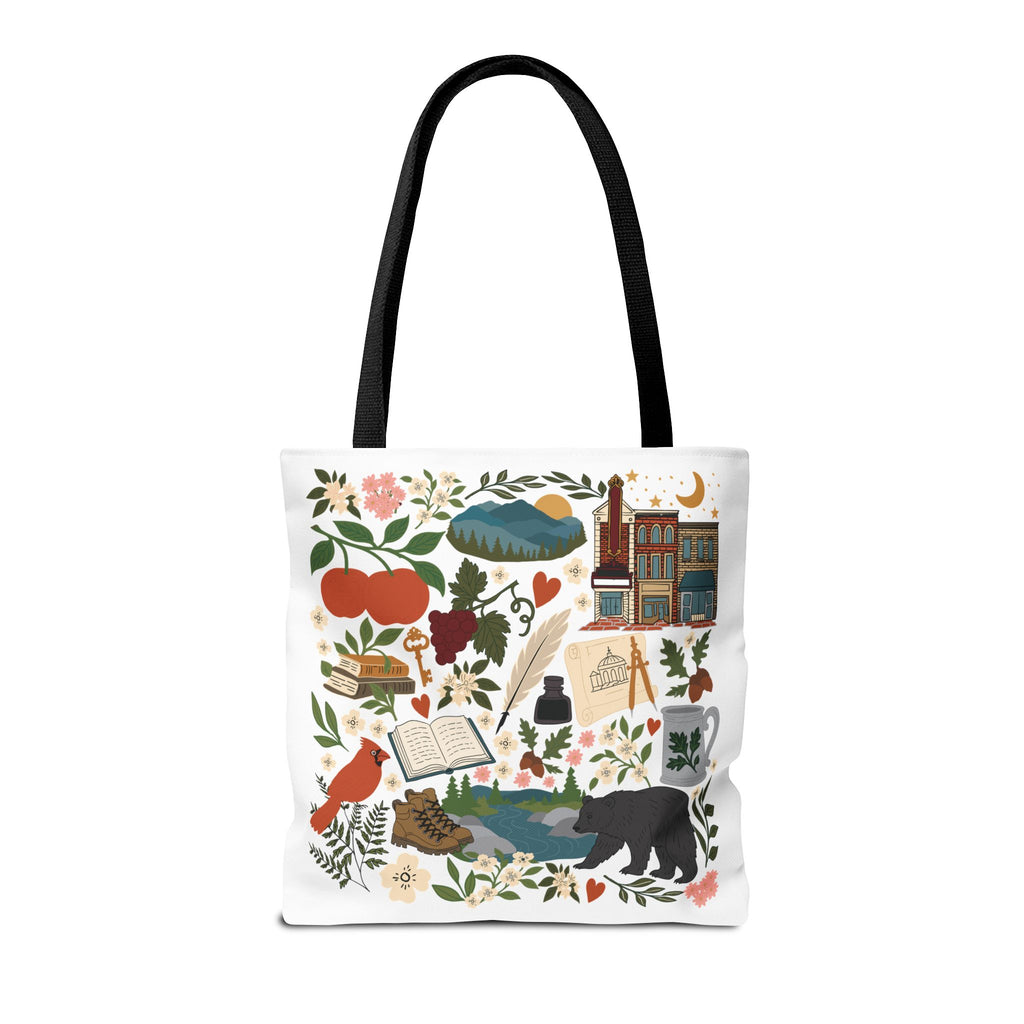 Charlottesville, Virginia Illustrated Tote Bag