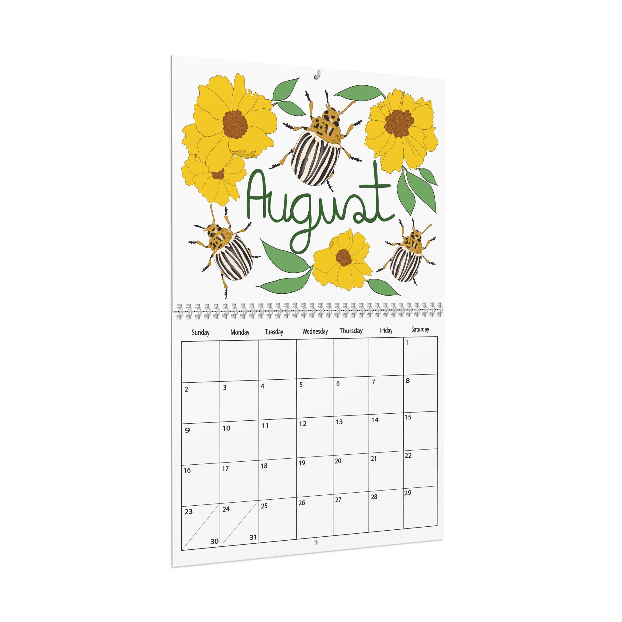 A Year of Wildflowers and Insects Calendar | August 2026–July 2027 Nature Wall Calendar