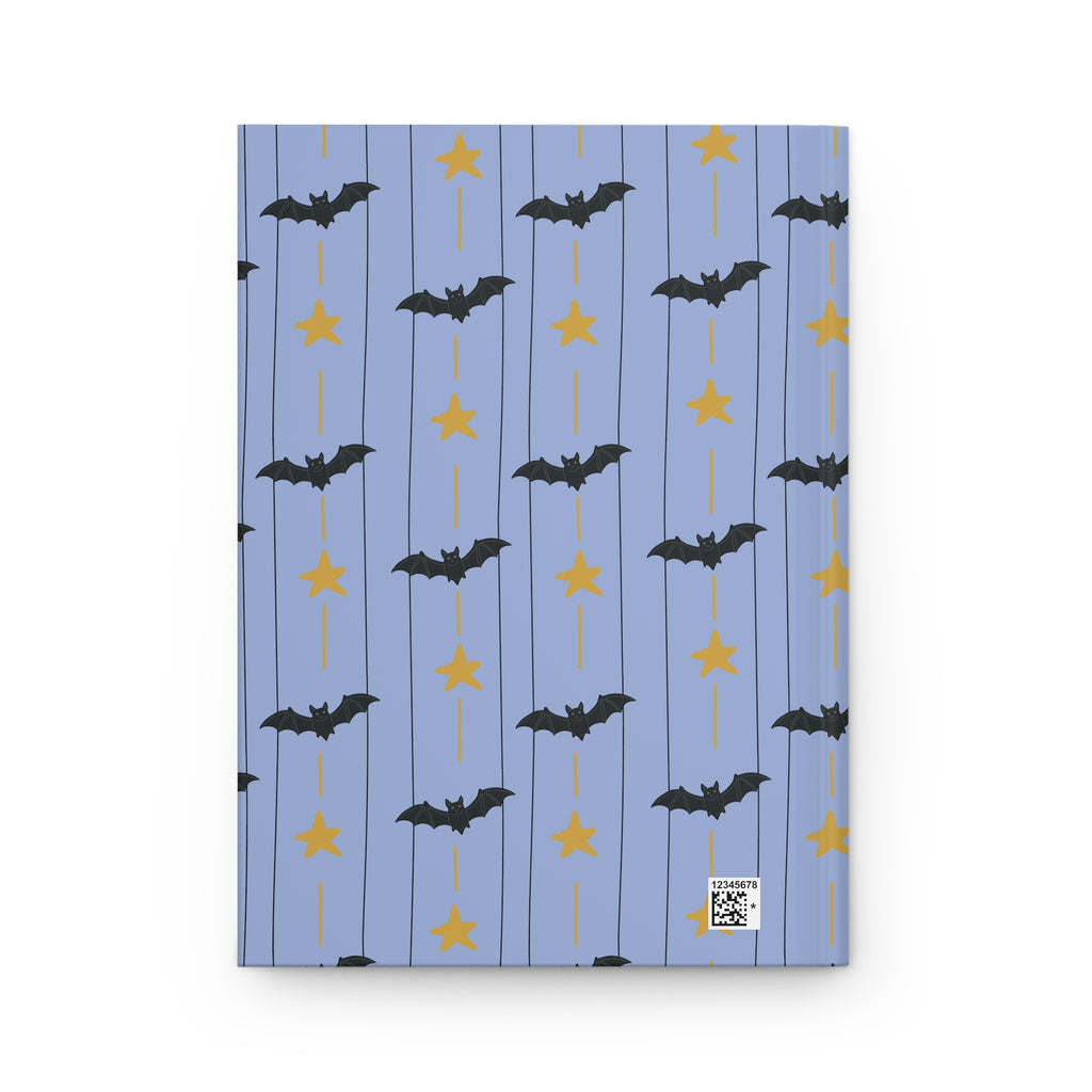Bats in the Sky Hardcover Journal | Whimsical Bat Notebook