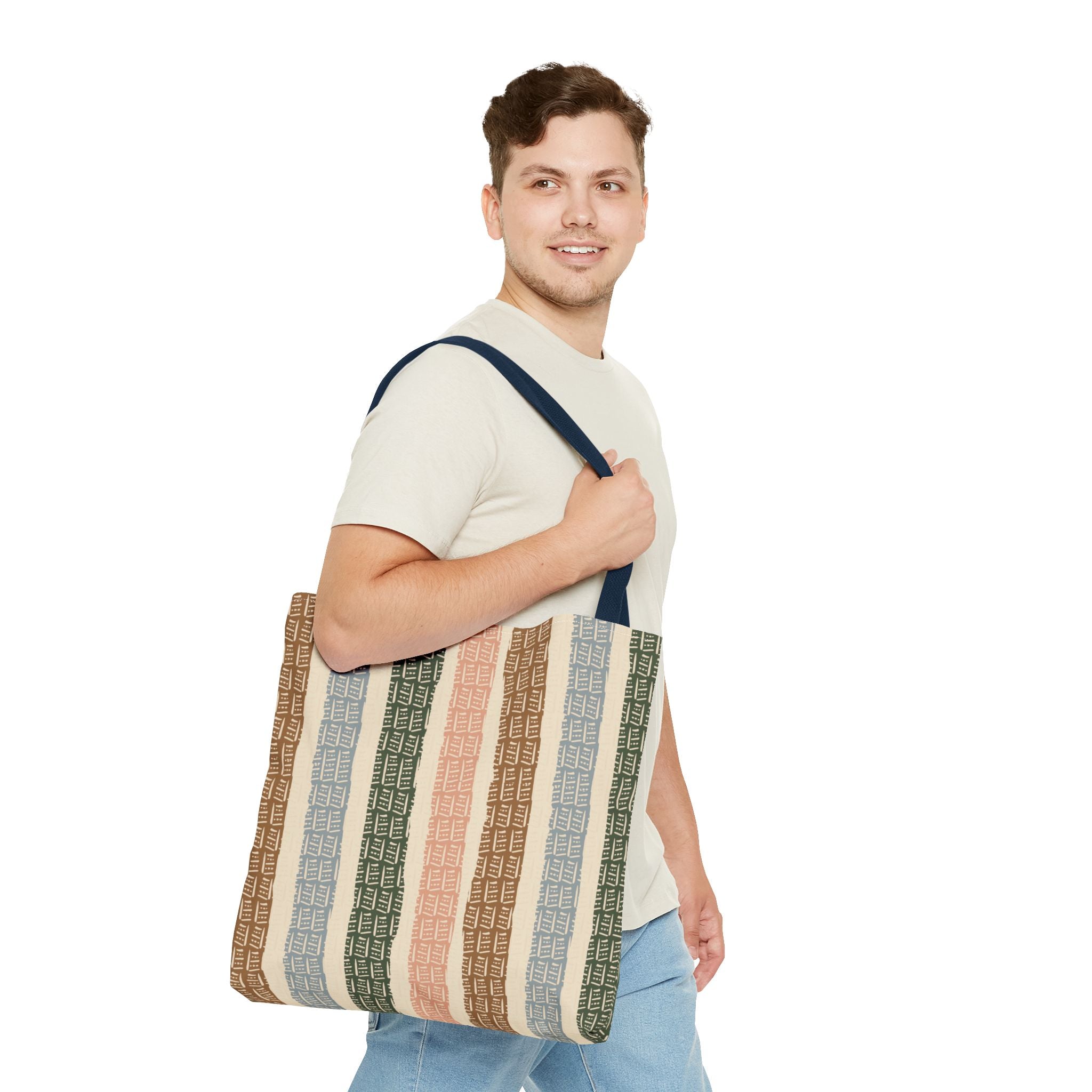 Woven Market Stripe Tote Bag