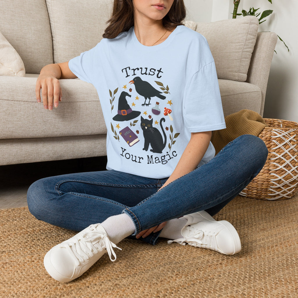 Trust Your Magic Witchy Raven Cat T-Shirt