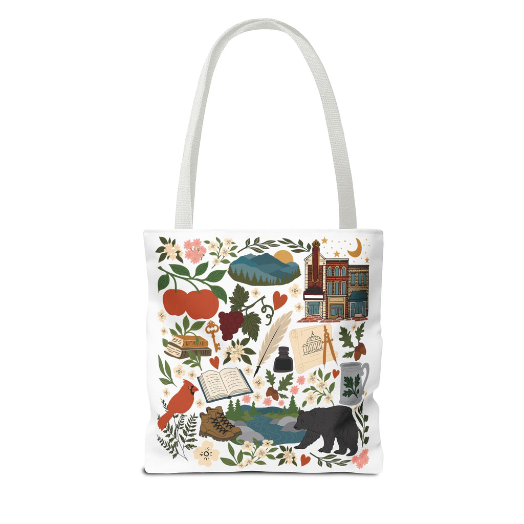 Charlottesville, Virginia Illustrated Tote Bag