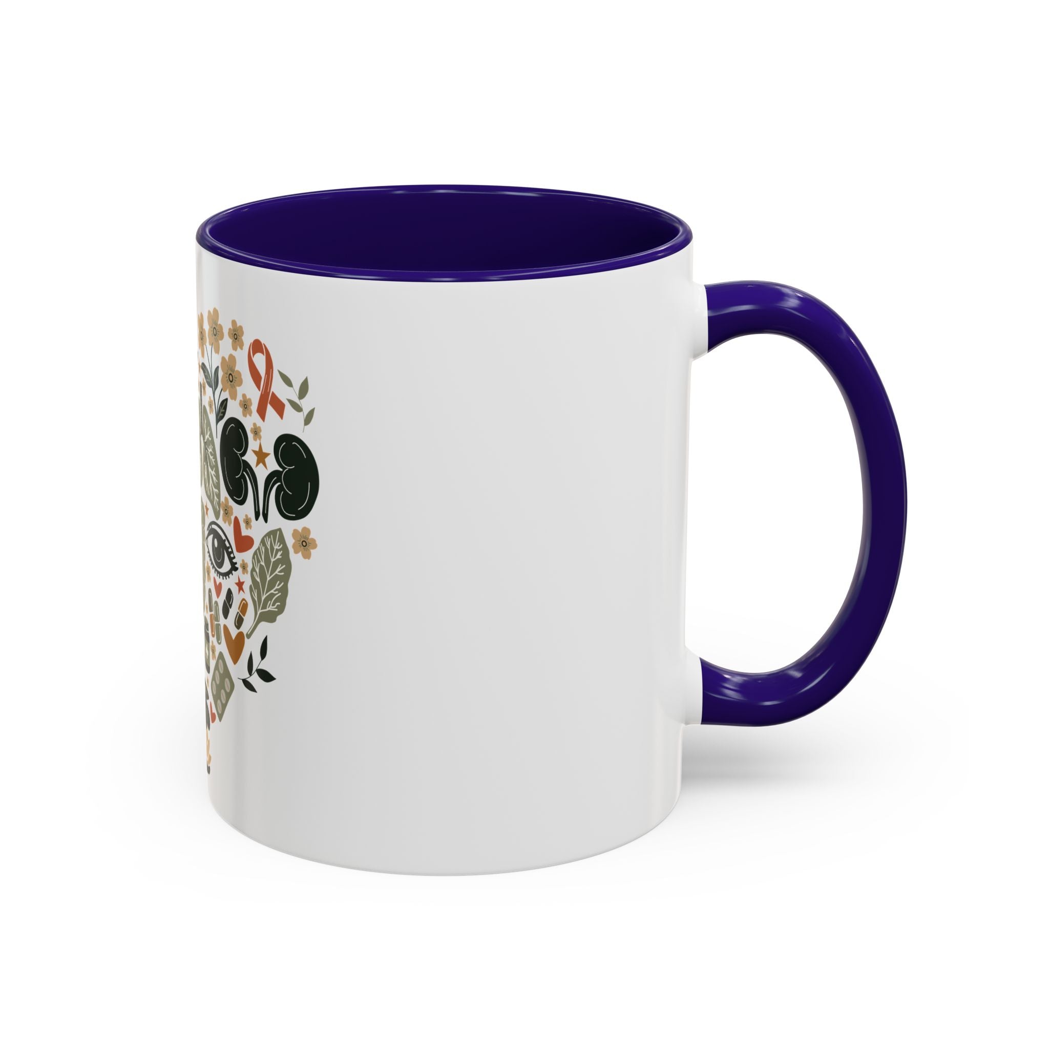 Organ Donation Awareness Mug, Hope Healing Coffee Cup, Transplant Survivor Donor Family Gift, Floral Medical Mug