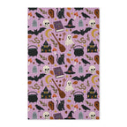 Whimsical Witchy Halloween Waffle Kitchen Towel | Spooky Cute Kitchen Decor
