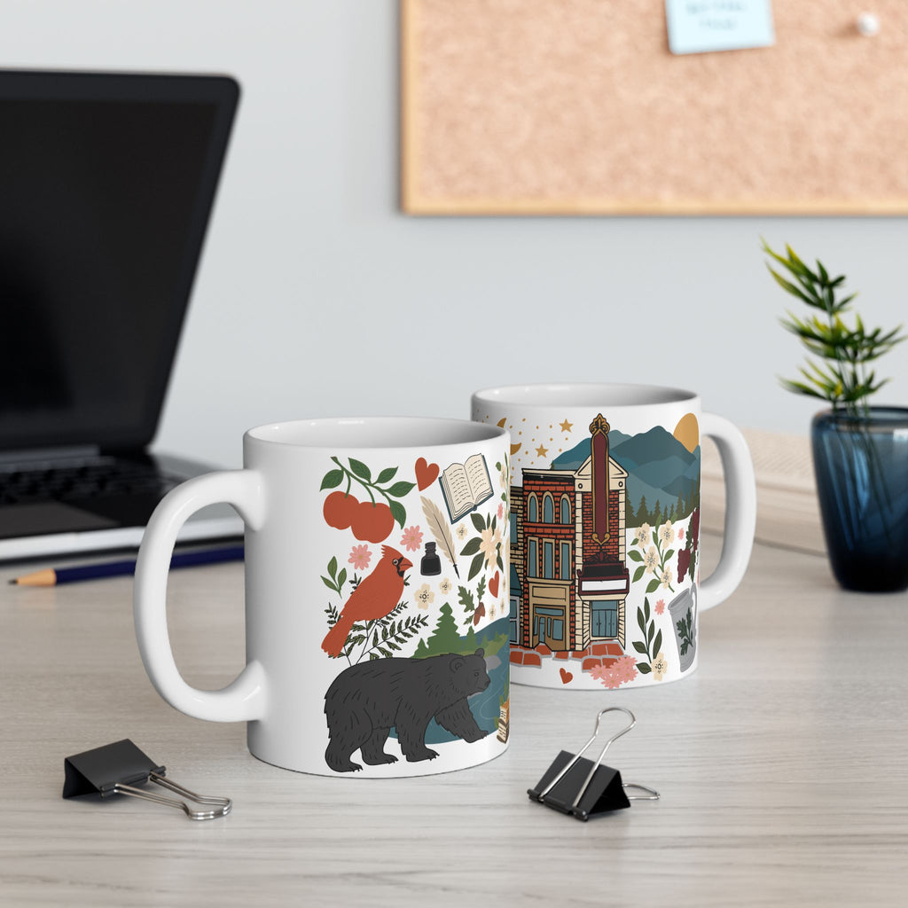 Charlottesville, Virginia Illustrated Mug