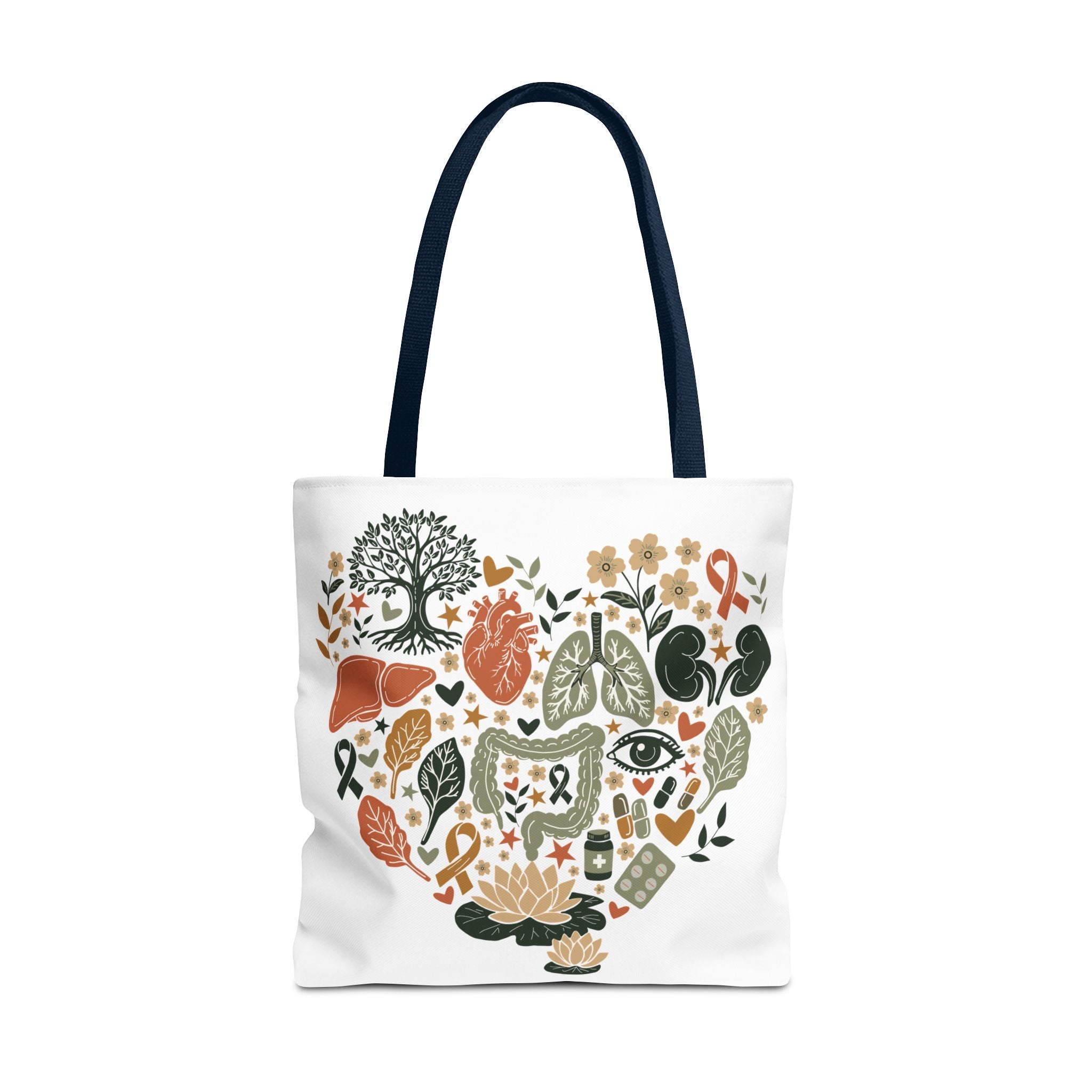 Organ Donation Awareness Tote Bag | Hope & Healing Floral Carryall (Copy)