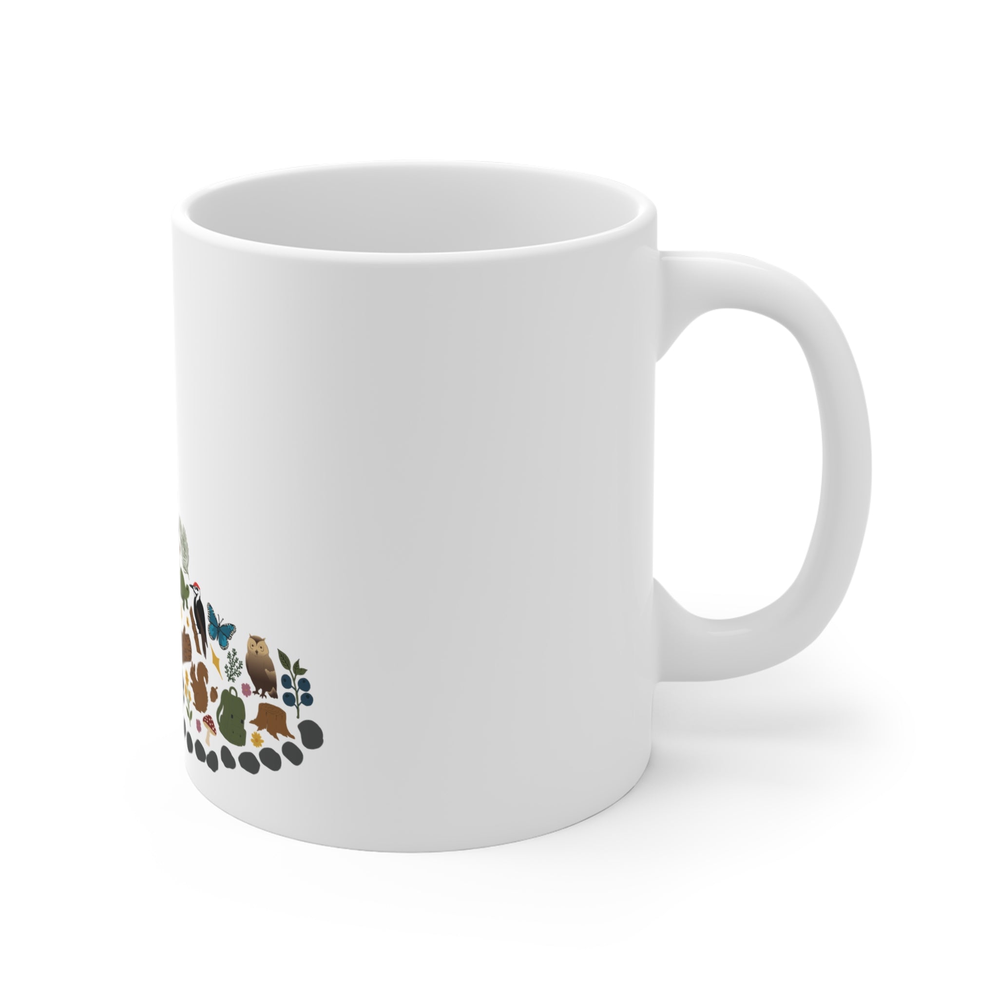 Hiking Boot Motif Ceramic Mug – 11 oz
