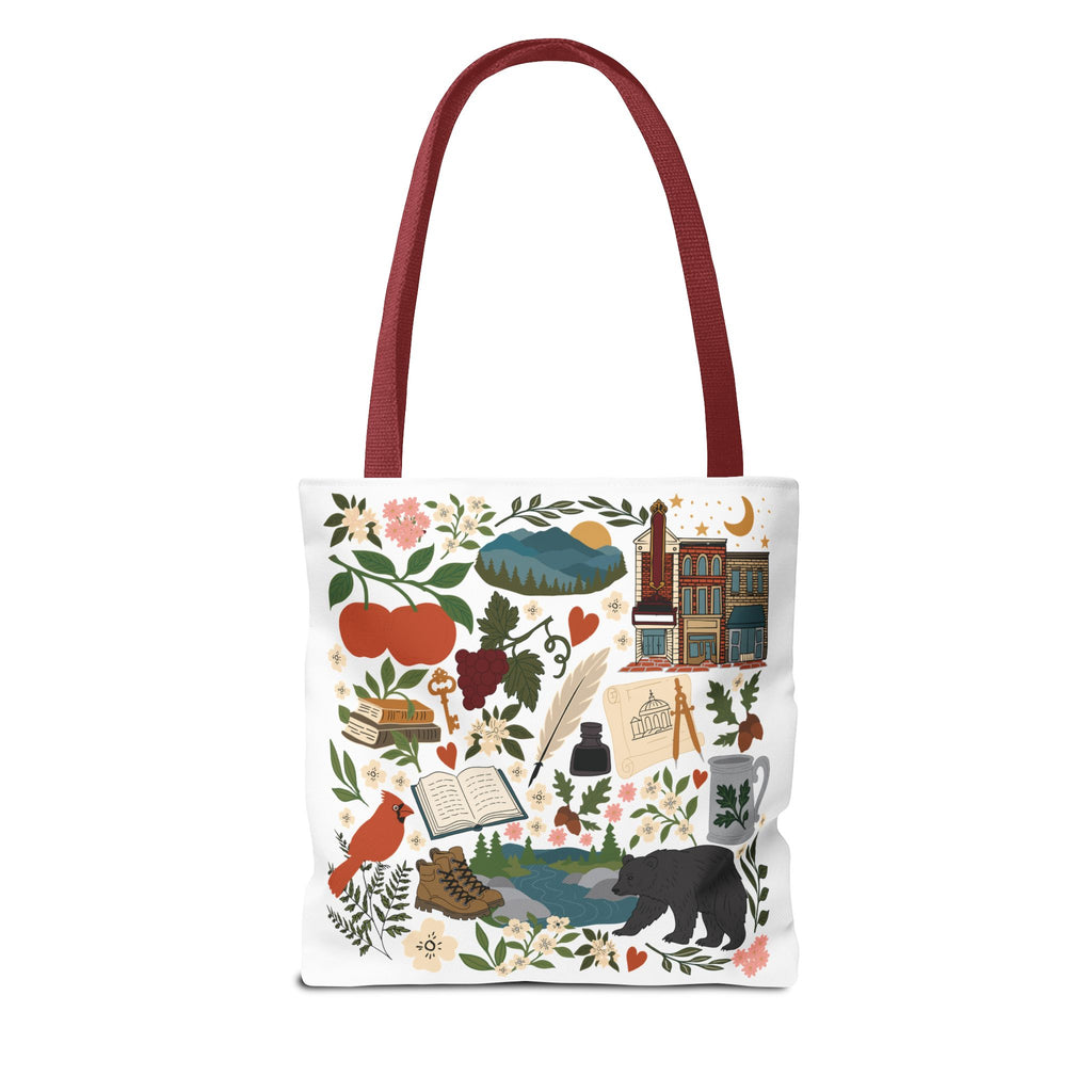 Charlottesville, Virginia Illustrated Tote Bag