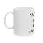 My Familiar Has Opinions Cat Coffee Mug