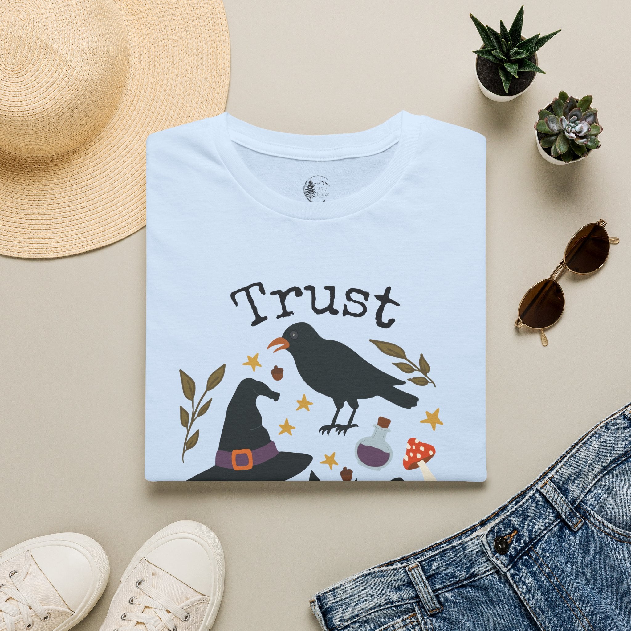 Trust Your Magic Witchy Raven Cat T-Shirt