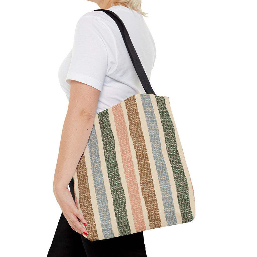 Market Basket Stripe Tote Bag