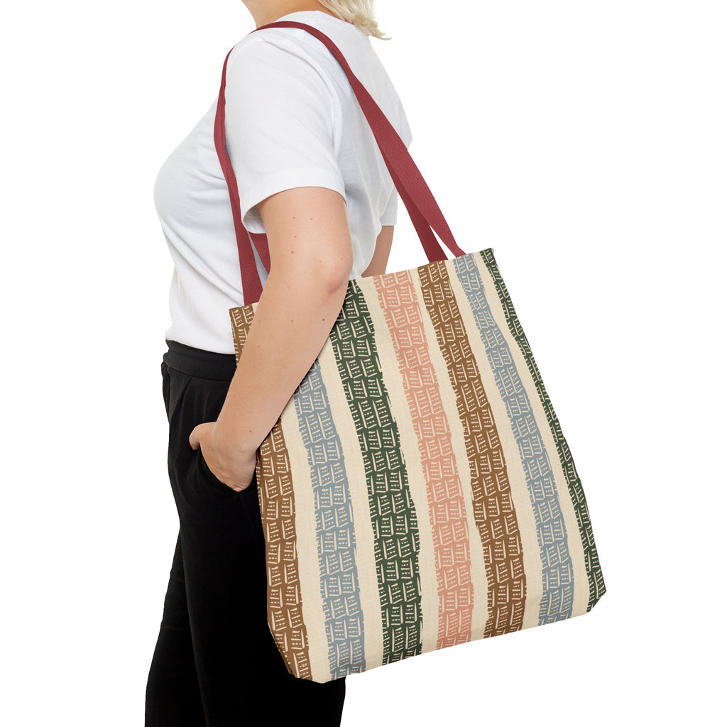 Woven Market Stripe Tote Bag