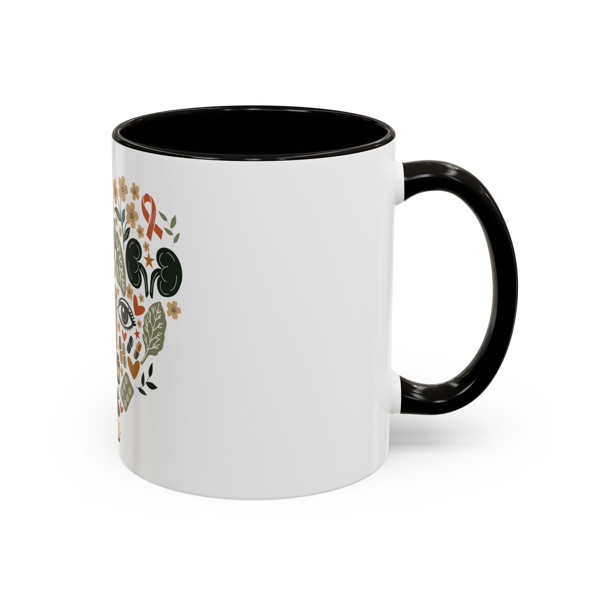 Organ Donation Awareness Mug, Hope Healing Coffee Cup, Transplant Survivor Donor Family Gift, Floral Medical Mug