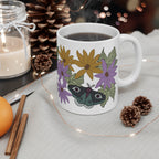 Luna Moth & Wildflower Ceramic Coffee Mug