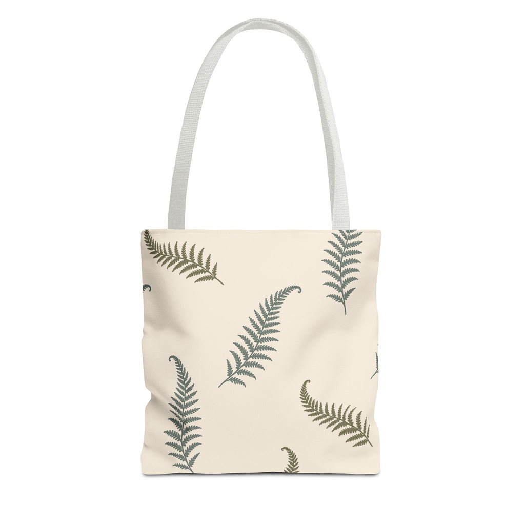 Fern Botanical Tote Bag, Neutral Sage Green Woodland Market Tote, Nature Inspired Everyday Carry Bag (Copy)