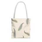 Fern Botanical Tote Bag, Neutral Sage Green Woodland Market Tote, Nature Inspired Everyday Carry Bag (Copy)