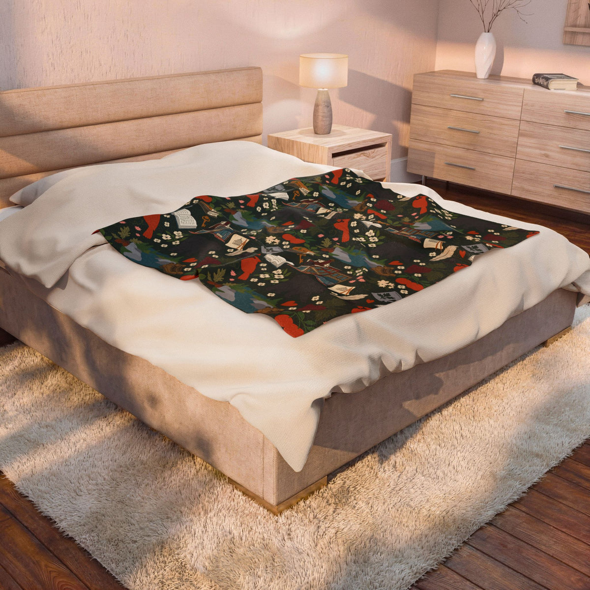 Charlottesville Wild Velveteen Plush Blanket