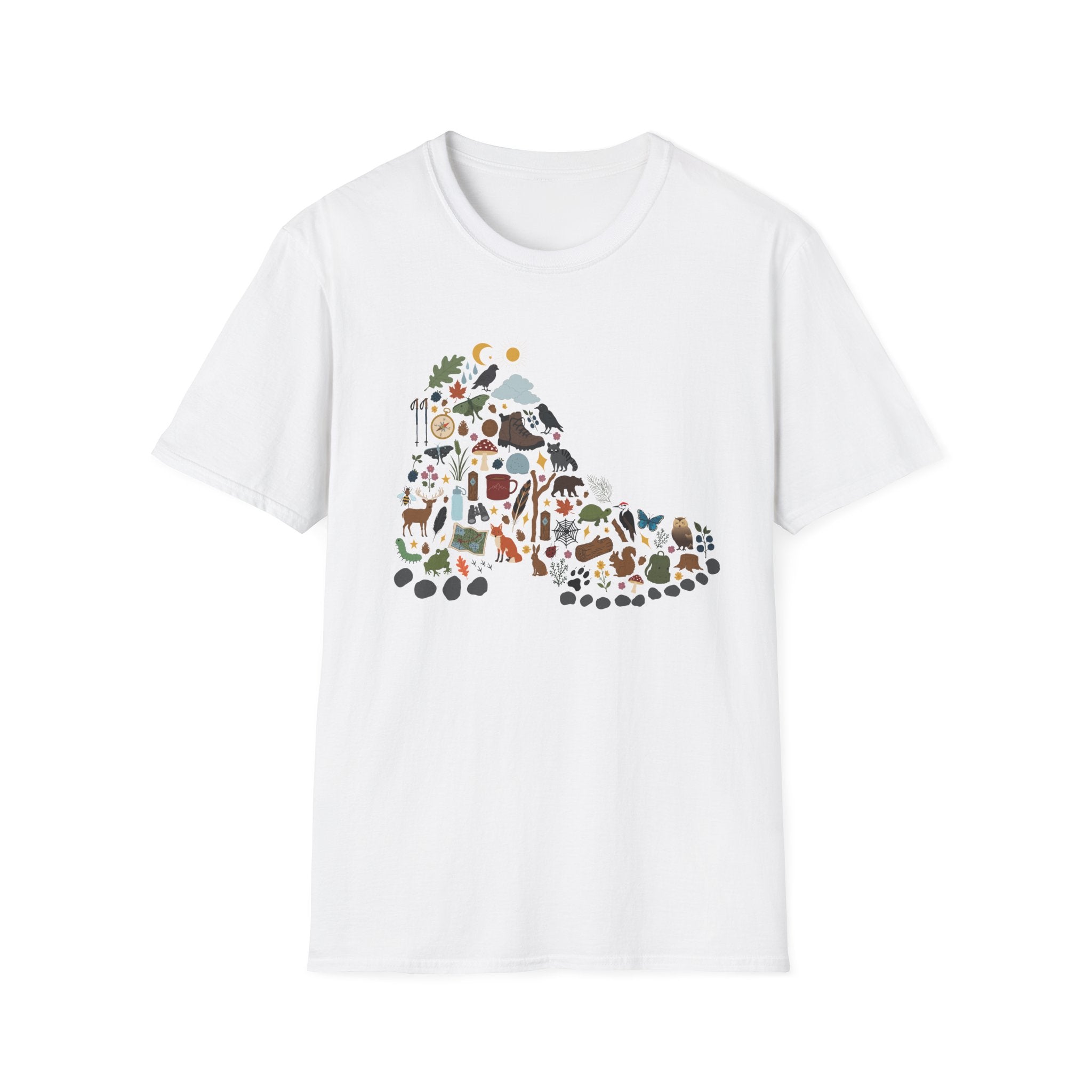 Hiking Boot Motif Graphic Tee