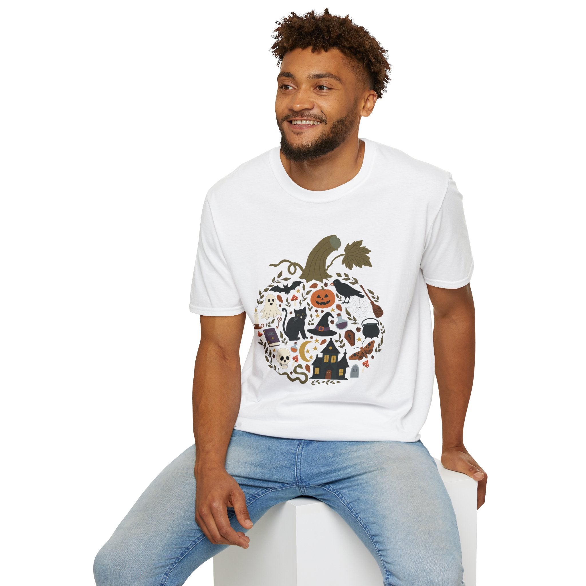 Halloween Collage Unisex Softstyle T-Shirt