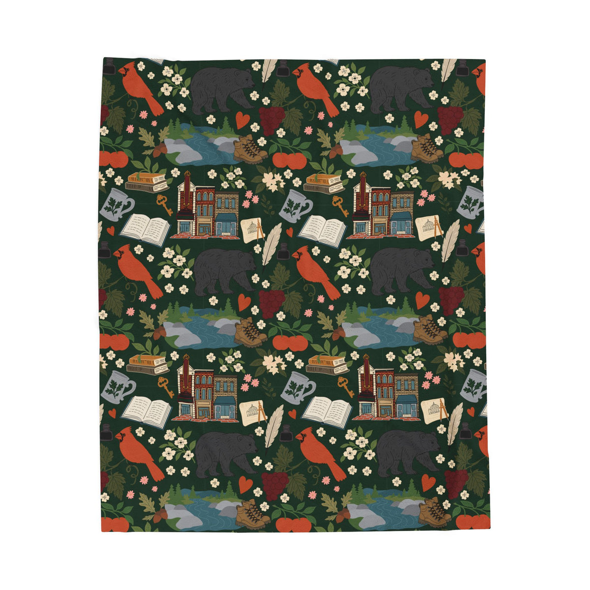 Charlottesville Wild Velveteen Plush Blanket