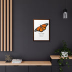 Monarch Butterfly Framed Poster - Tiny Wings. Impossible Distances.