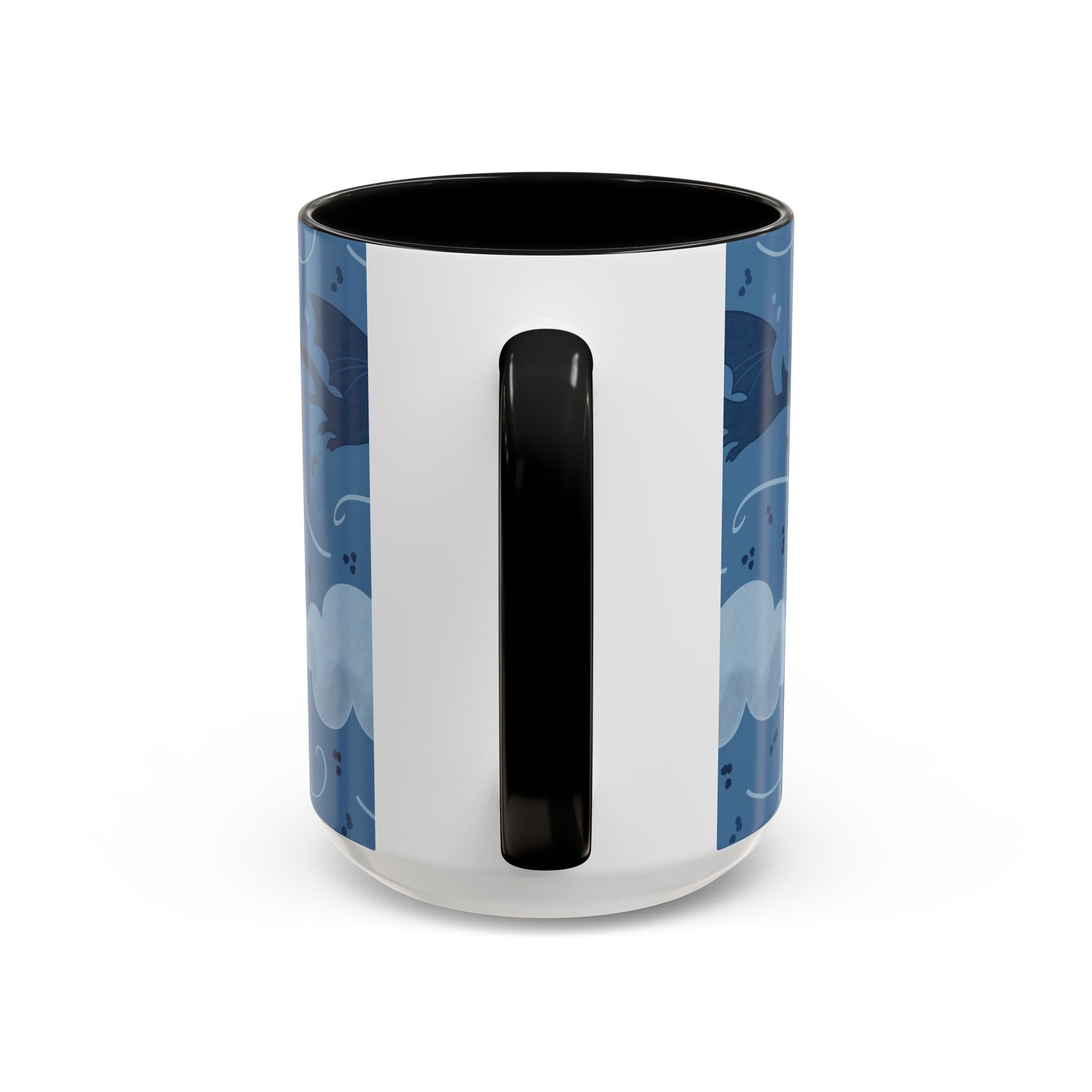 Stormflight Dragon Accent Mug – Fantasy Sky Coffee Cup (11oz / 15oz)