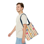 Garden Market Stripe Tote Bag