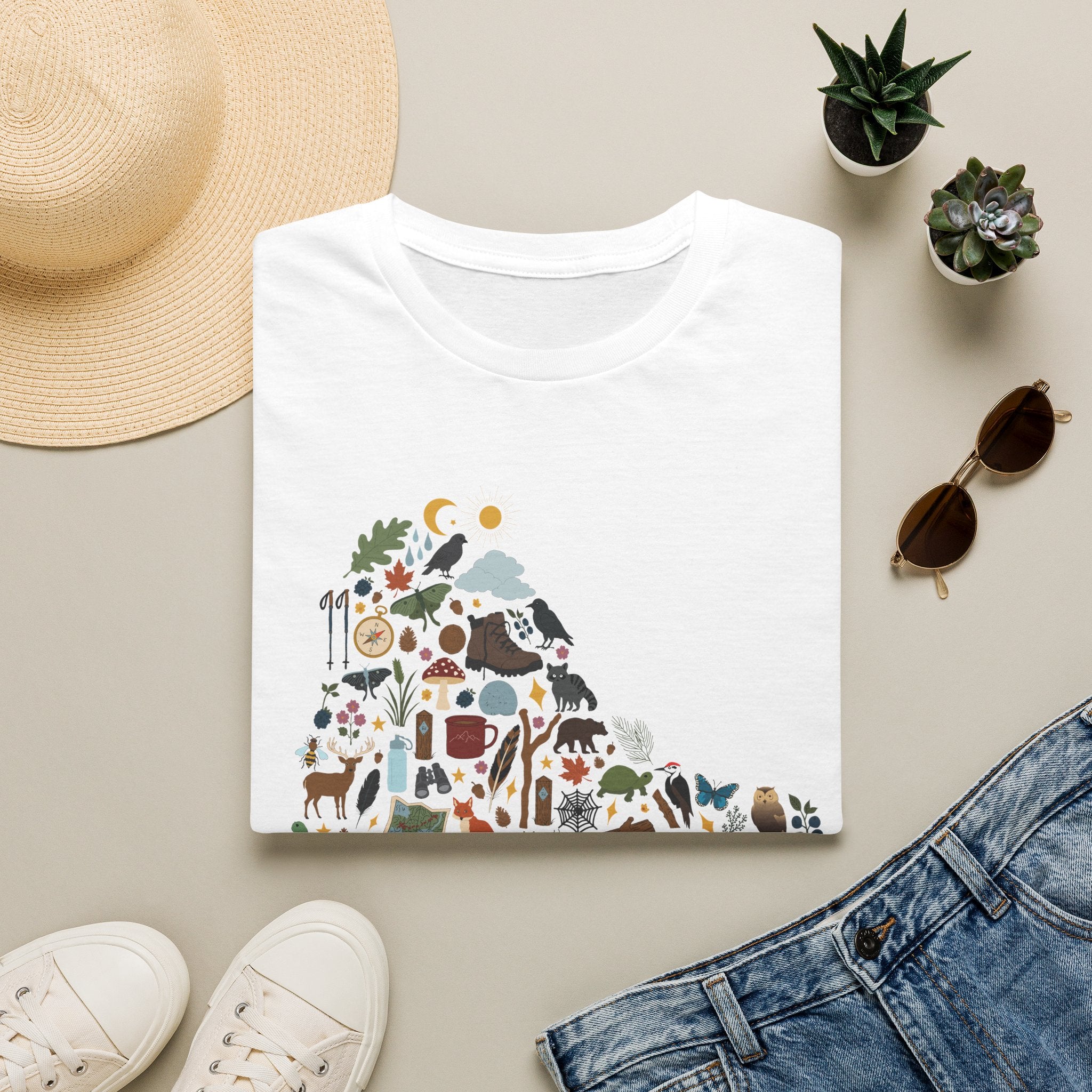 Hiking Boot Motif Graphic Tee