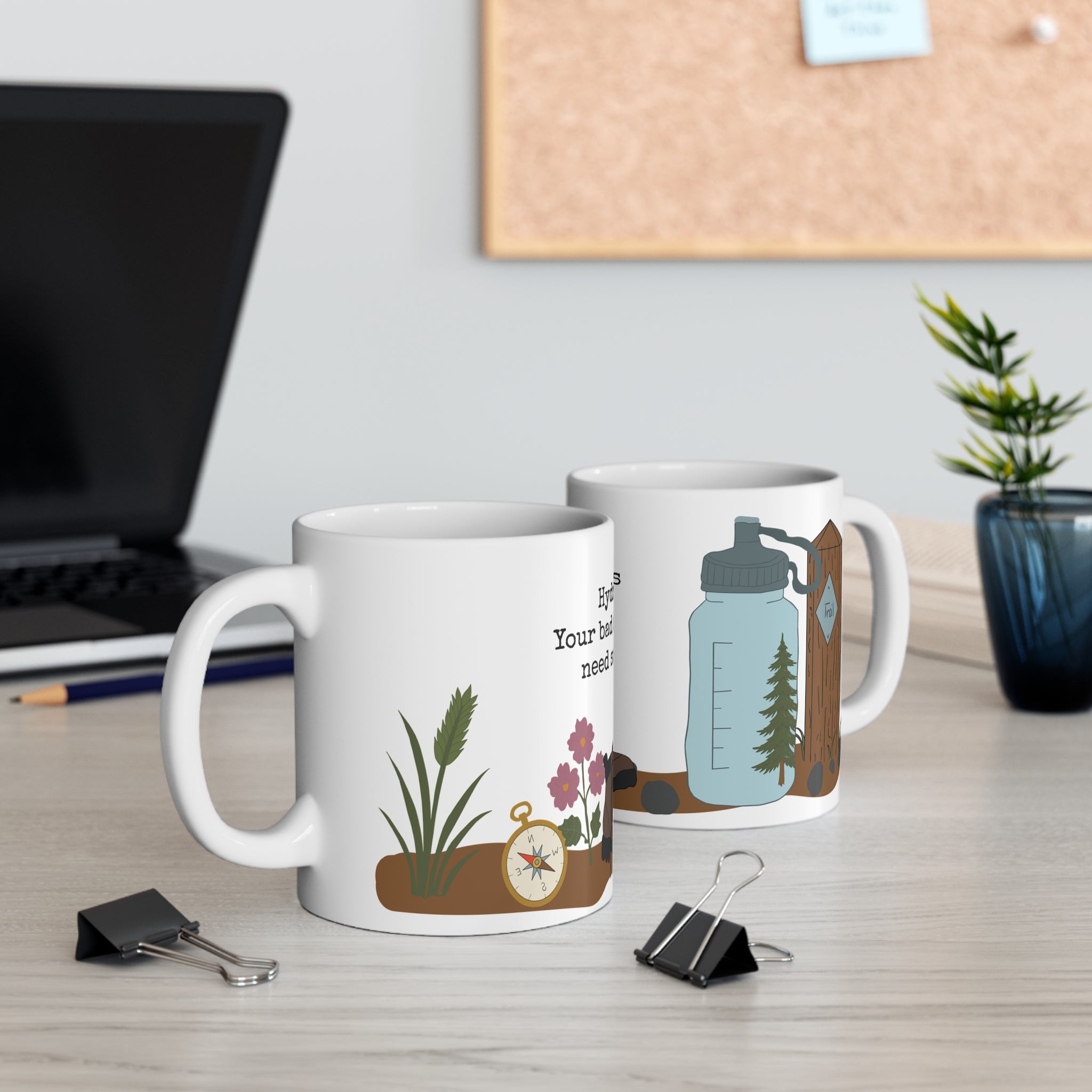Hydrate Hiking Mug | Funny Hiker Coffee Mug