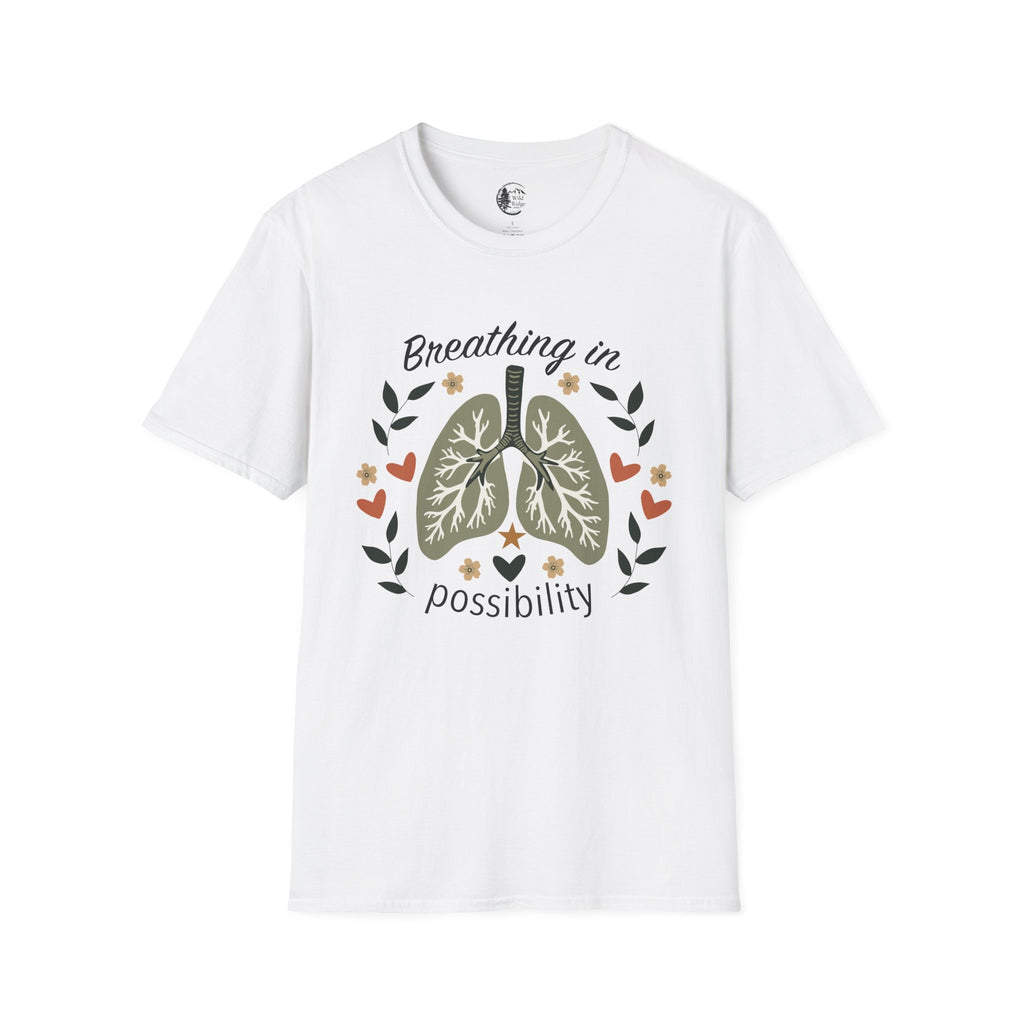 Breathing in Possibility Lung Transplant Awareness T-Shirt