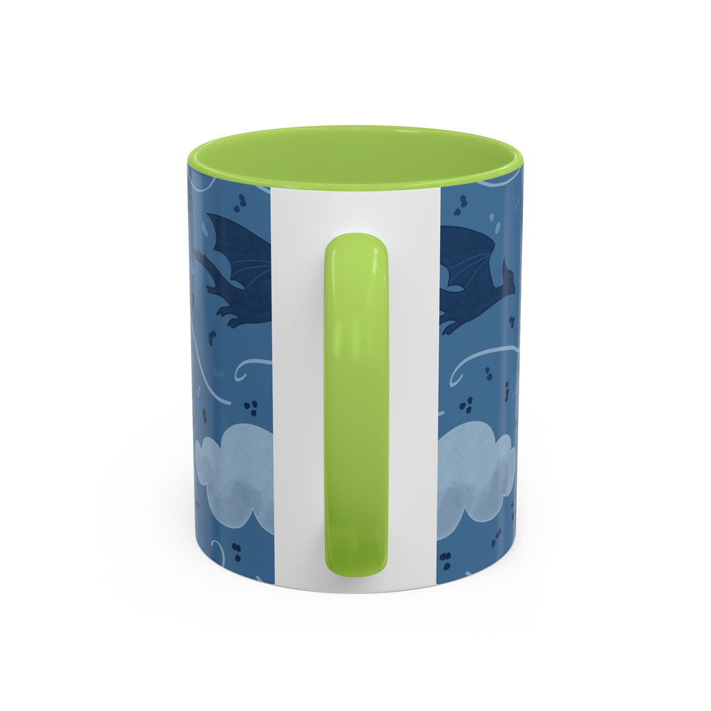 Stormflight Dragon Accent Mug – Fantasy Sky Coffee Cup (11oz / 15oz)