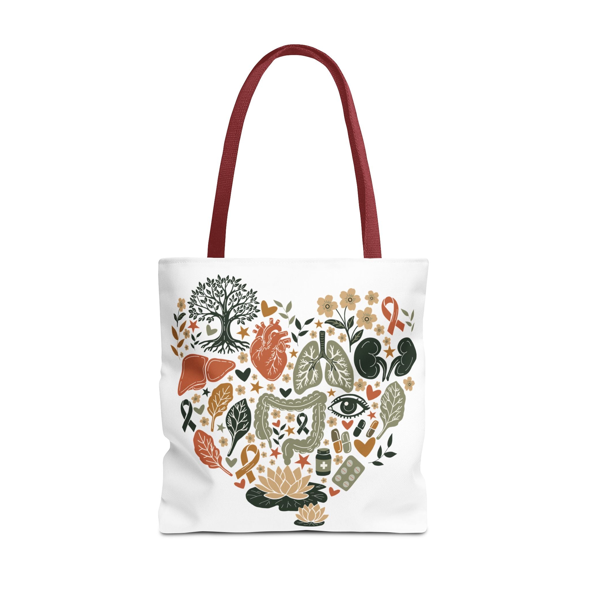 Organ Donation Awareness Tote Bag | Hope & Healing Floral Carryall (Copy)