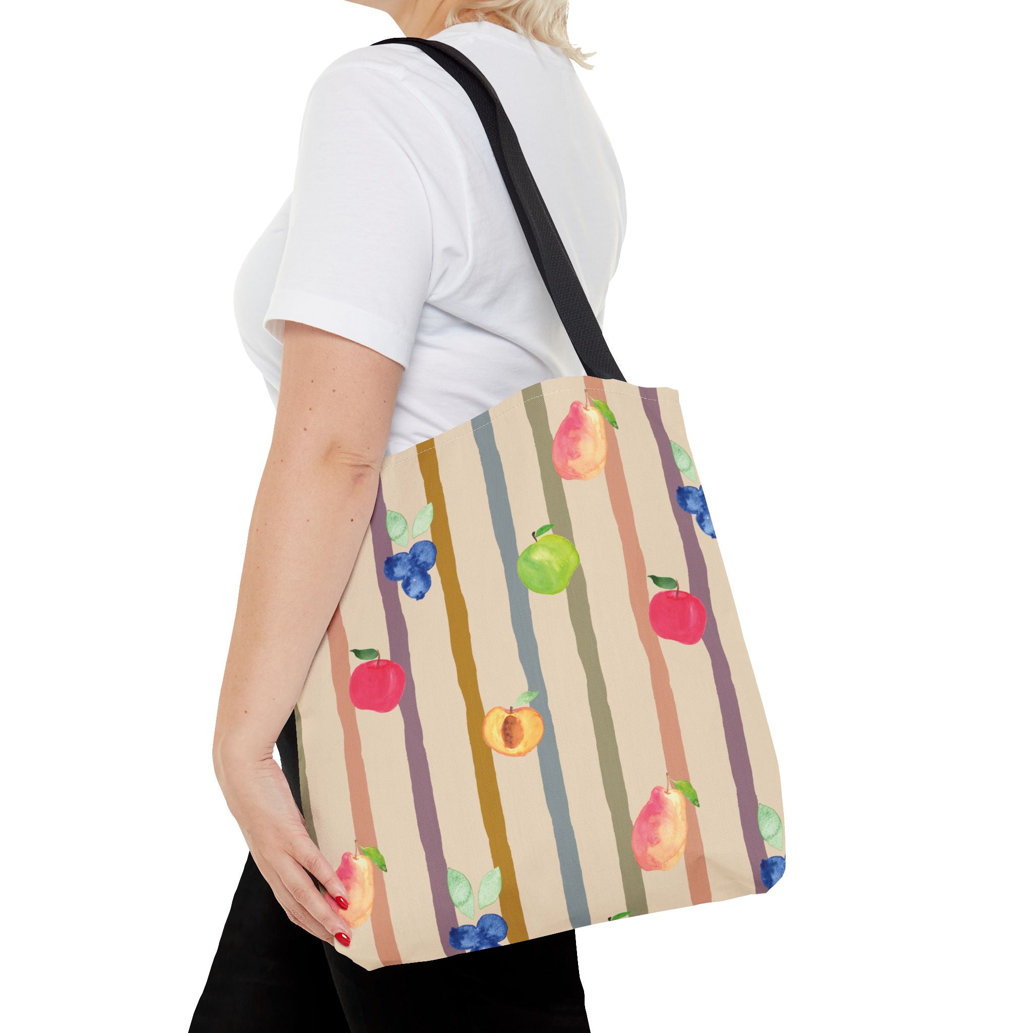 Garden Market Stripe Tote Bag