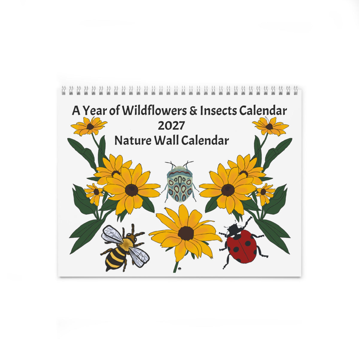 A Year of Wildflowers and Insects Calendar | August 2026–July 2027 Nature Wall Calendar
