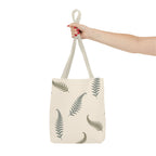 Fern Botanical Tote Bag, Neutral Sage Green Woodland Market Tote, Nature Inspired Everyday Carry Bag (Copy)
