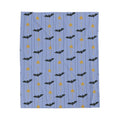 Bats in the Sky Plush Velveteen Blanket | Whimsical Halloween Throw