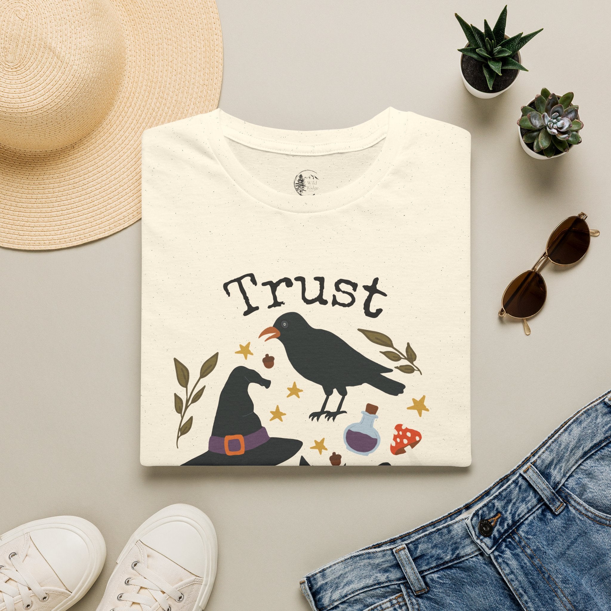 Trust Your Magic Witchy Raven Cat T-Shirt