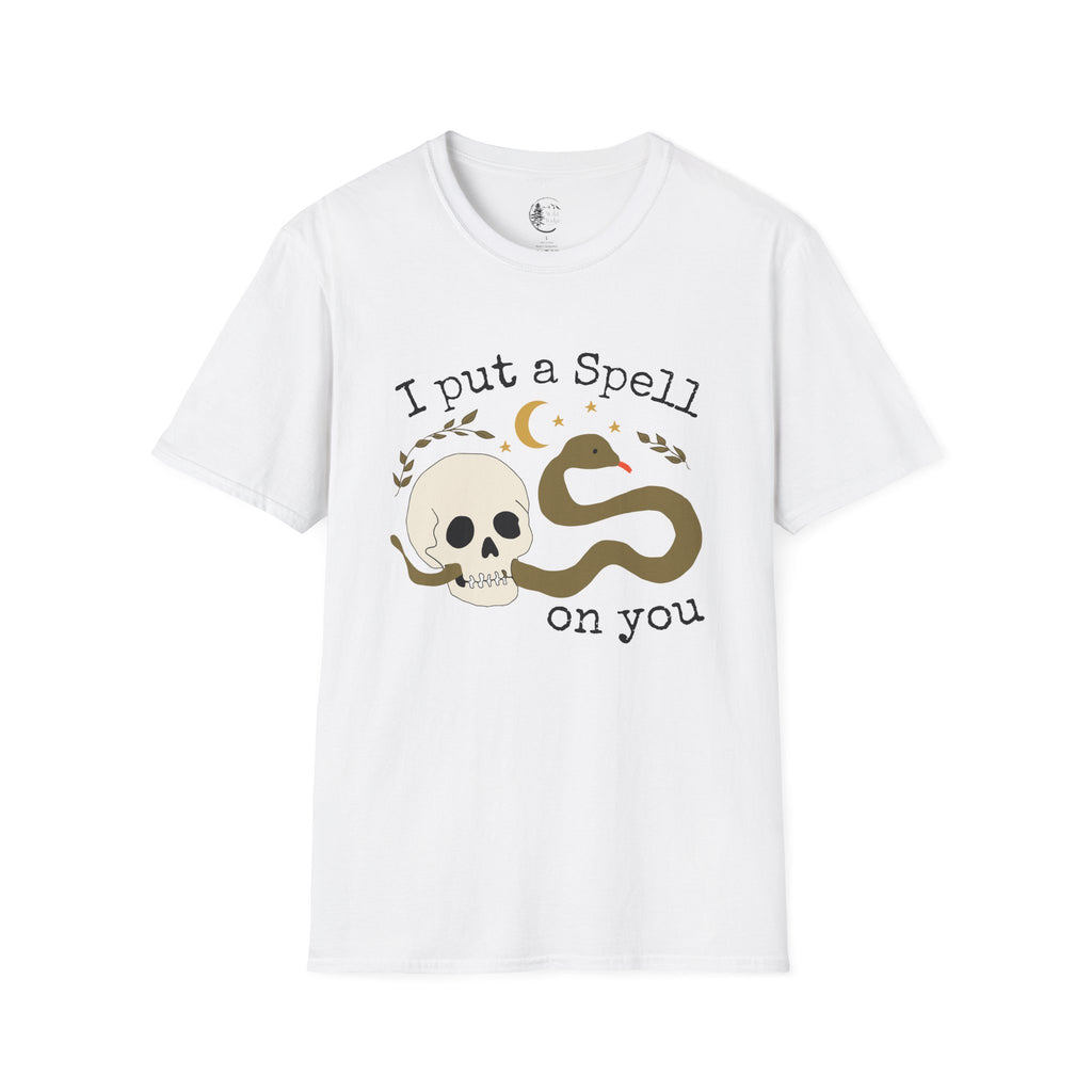 I Put a Spell on You Snake Skull Halloween T-Shirt