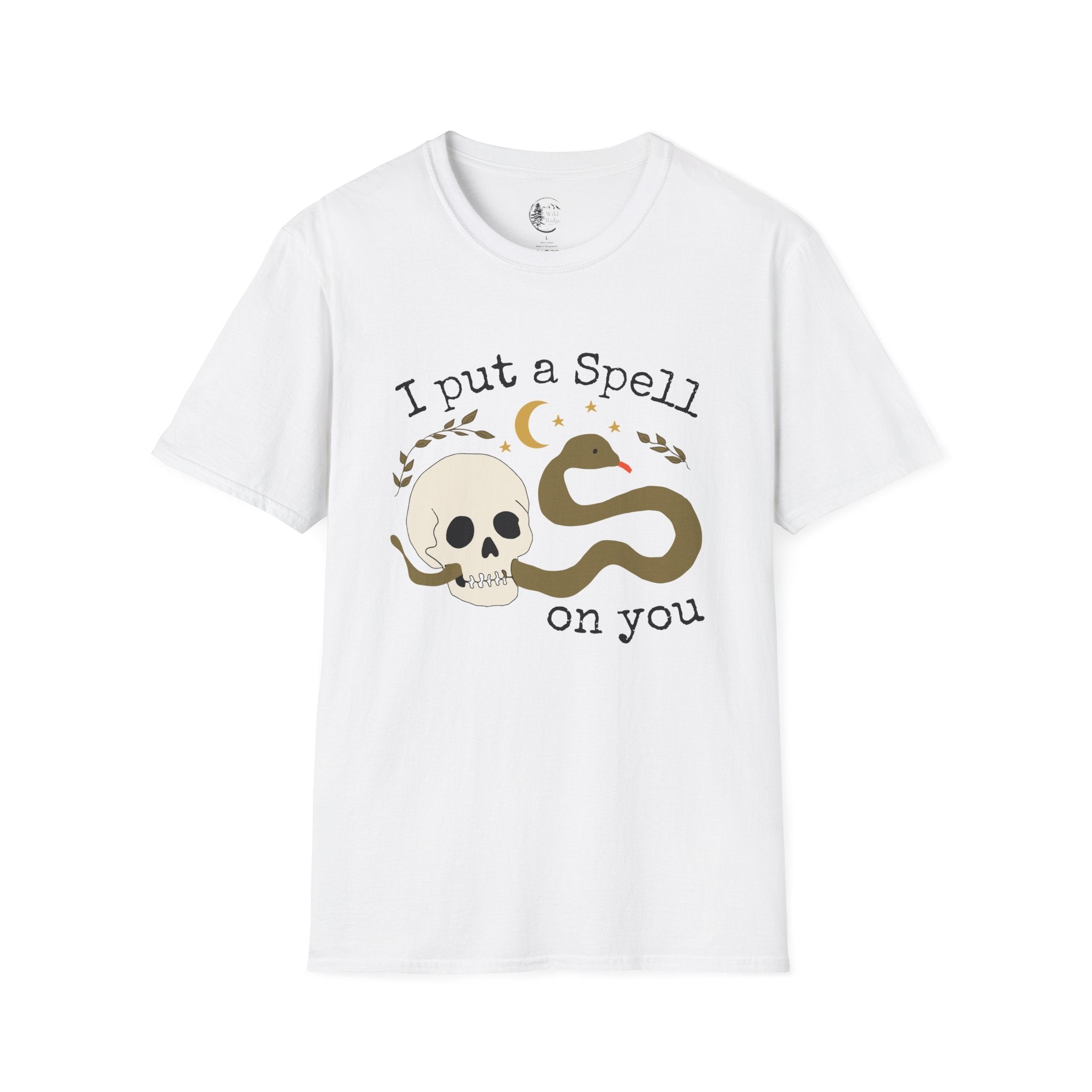 I Put a Spell on You Snake Skull Halloween T-Shirt
