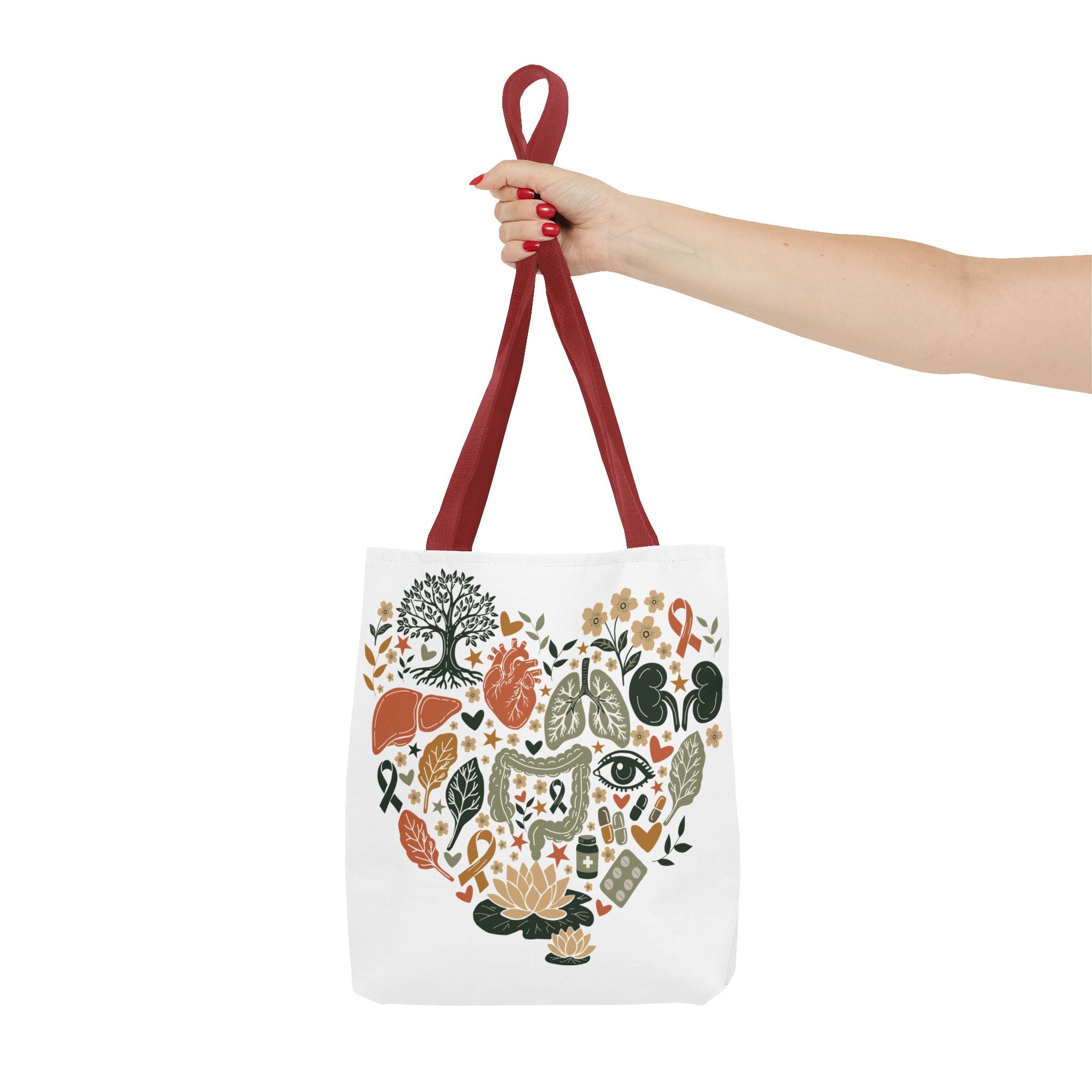 Organ Donation Awareness Tote Bag | Hope & Healing Floral Carryall (Copy)