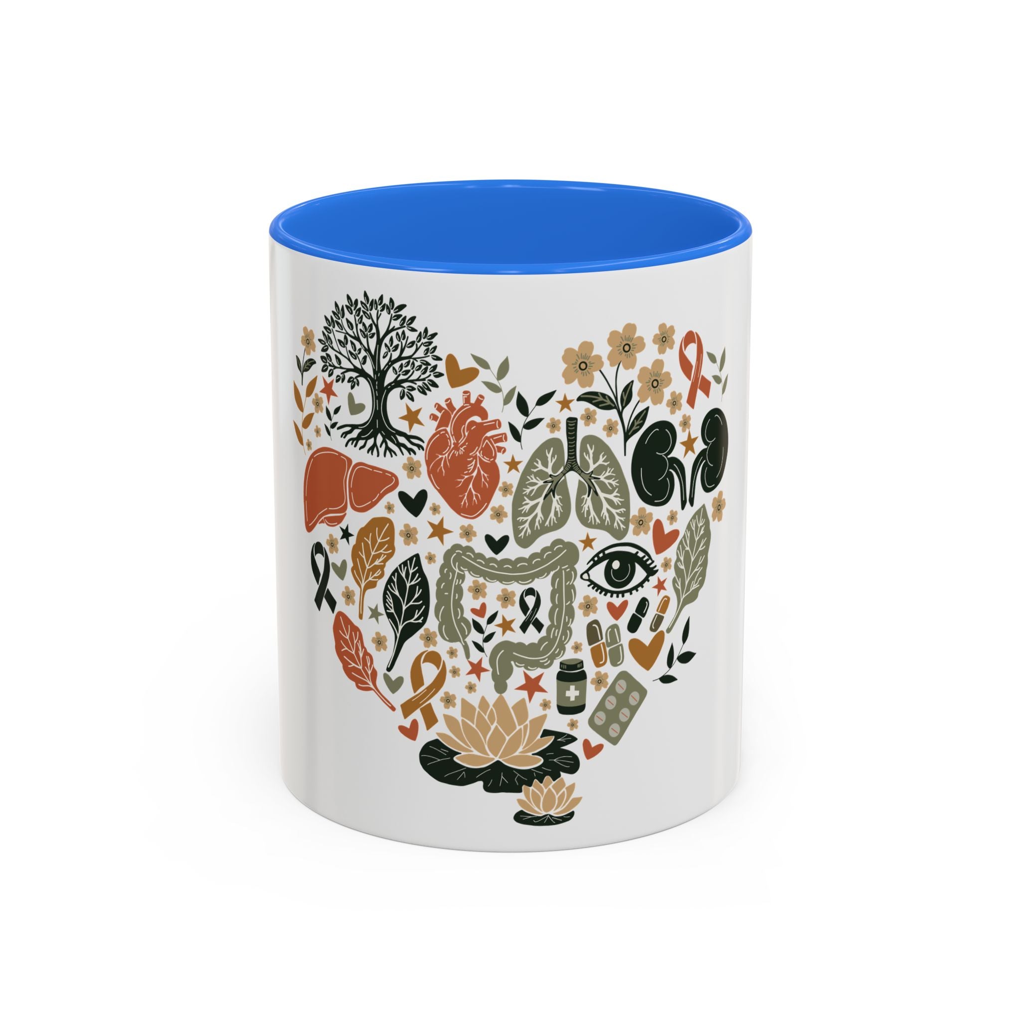Organ Donation Awareness Mug, Hope Healing Coffee Cup, Transplant Survivor Donor Family Gift, Floral Medical Mug