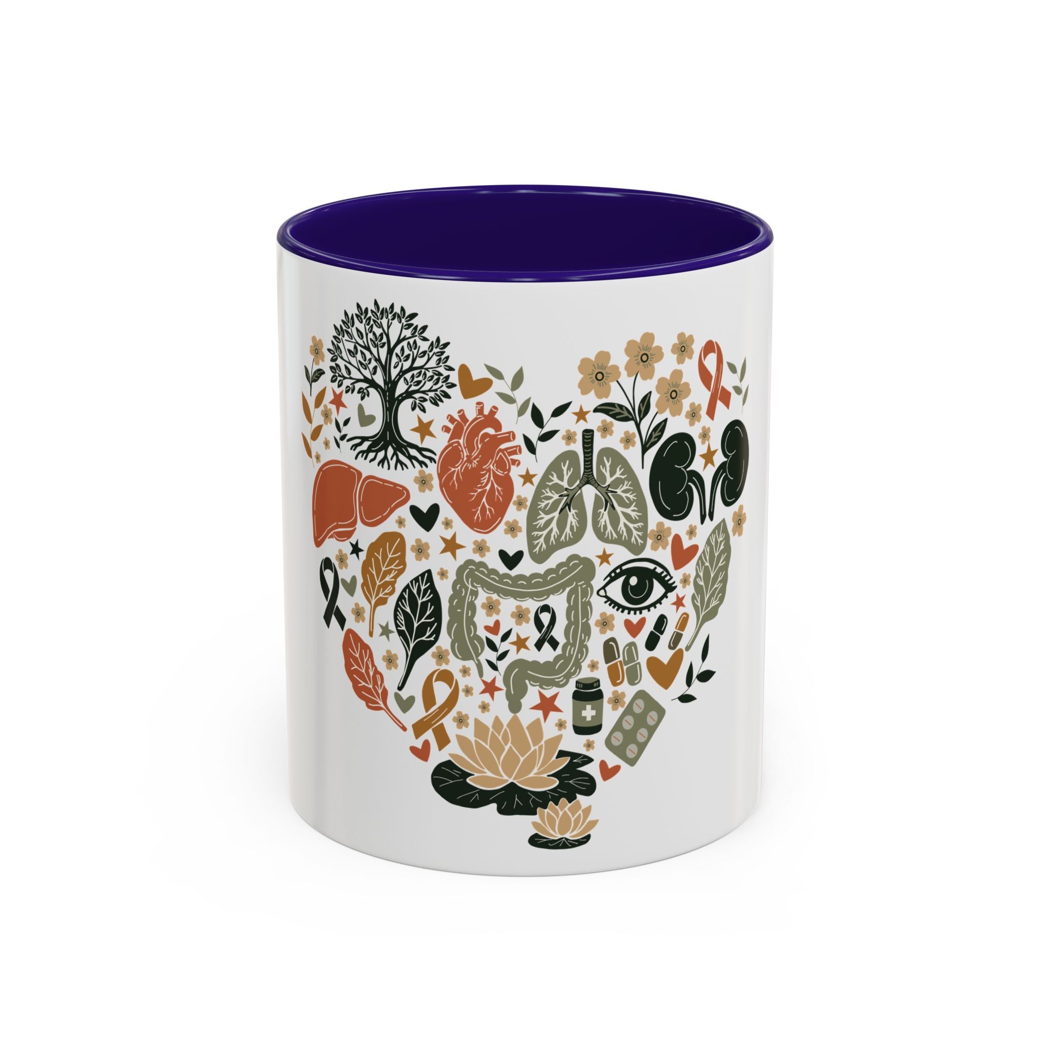 Organ Donation Awareness Mug, Hope Healing Coffee Cup, Transplant Survivor Donor Family Gift, Floral Medical Mug