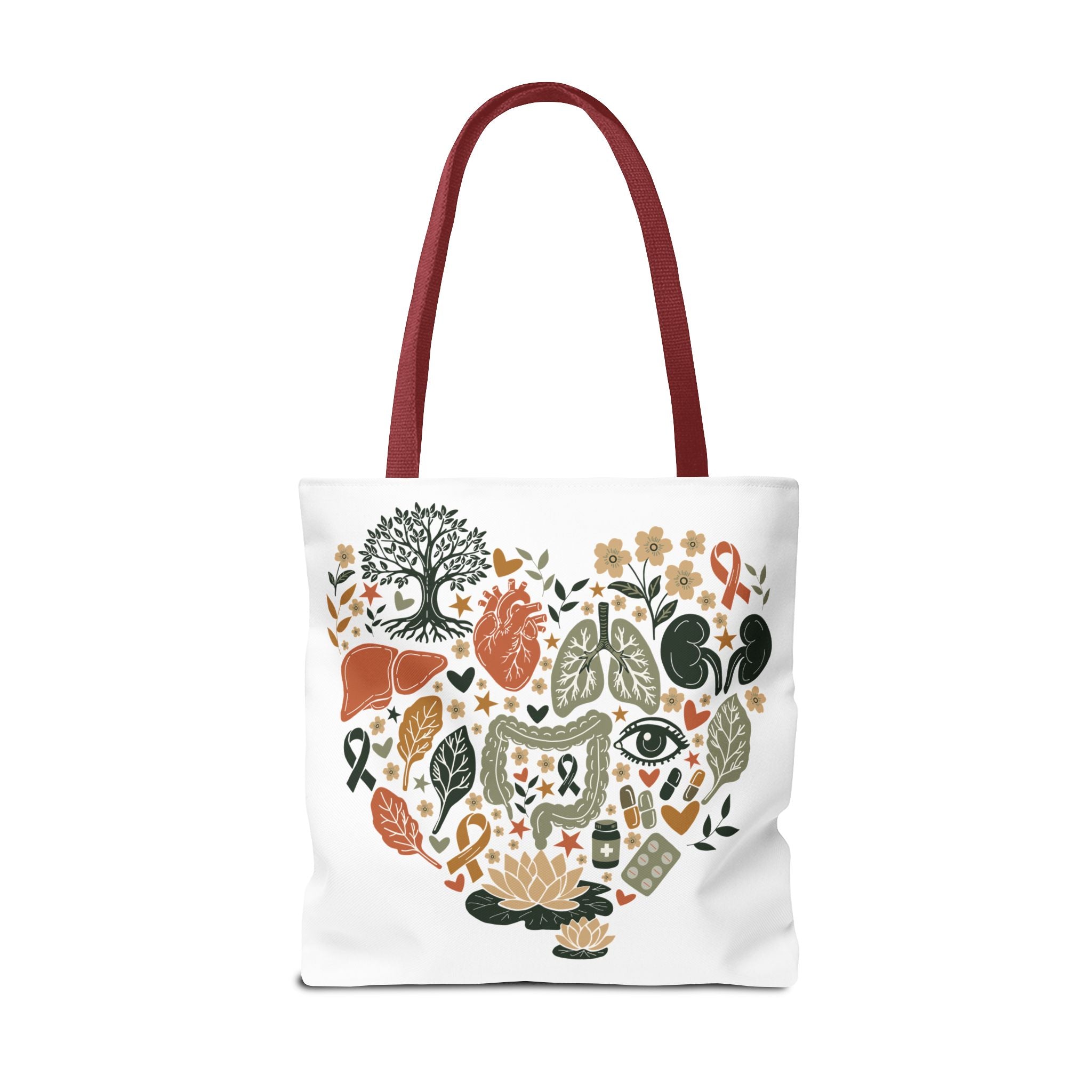 Organ Donation Awareness Tote Bag | Hope & Healing Floral Carryall (Copy)