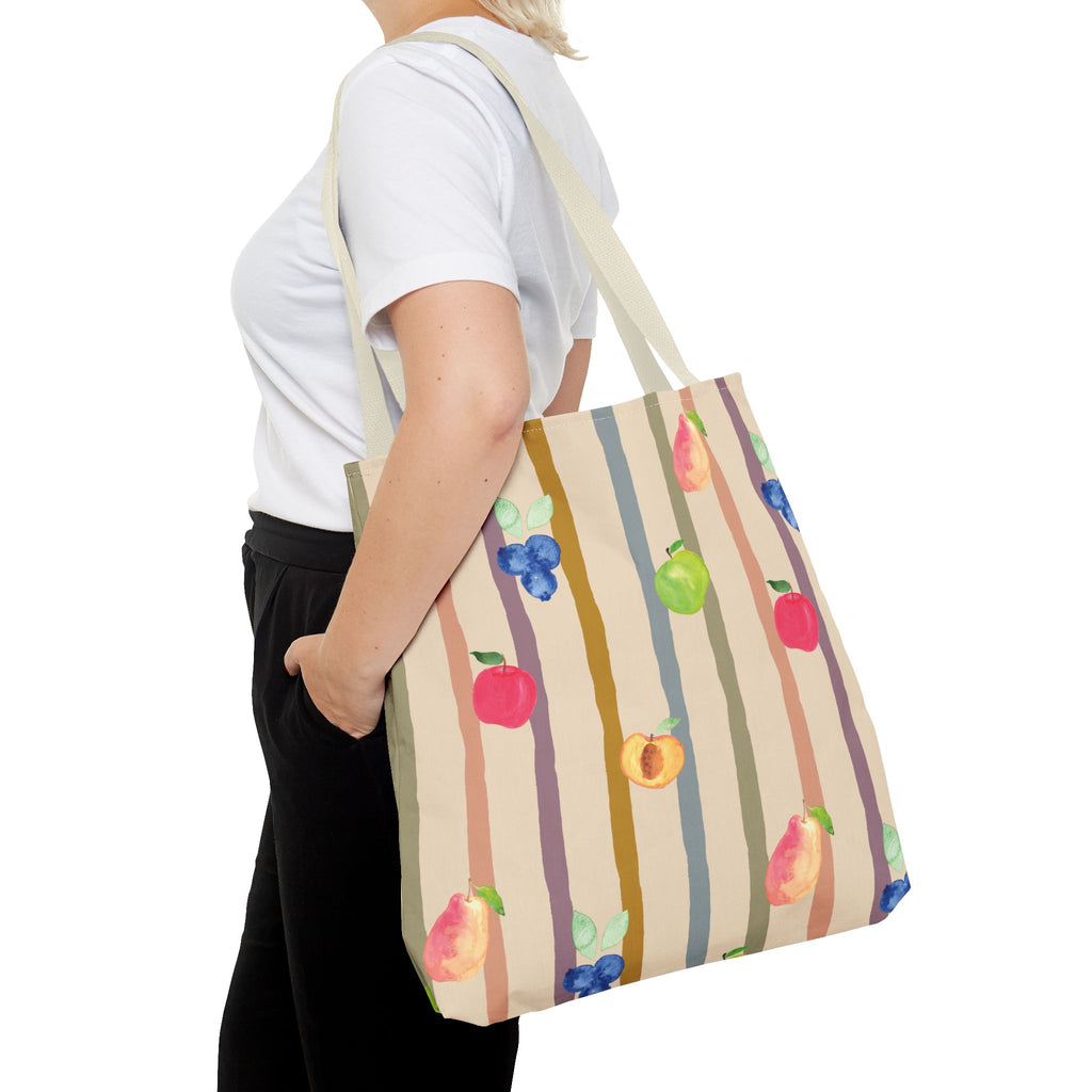 Garden Market Stripe Tote Bag