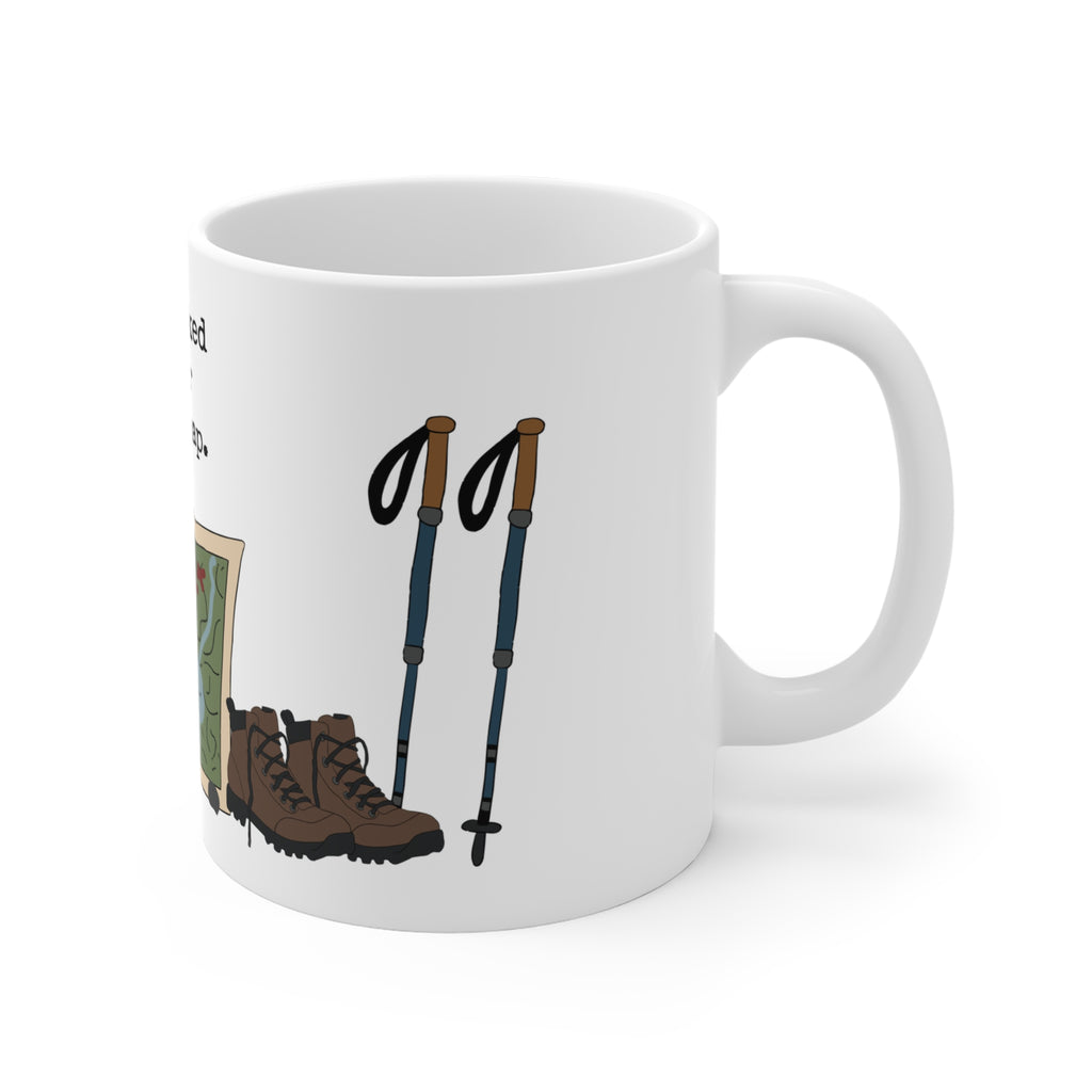 Easier on Map Hiking Mug | Funny Hiking Coffee Mug