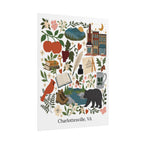 Charlottesville, Virginia Illustrated Art Print