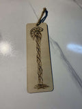 Spinning Thread Bookmark – Hand-Burned Pyrography image 0