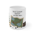 Easier on Map Hiking Mug | Funny Hiking Coffee Mug